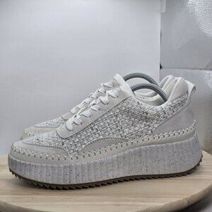 Womens Size 10 - Universal Thread Persephone Sneakers Knit Upper‎  Cream White